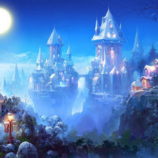 Схема вышивки «призрачный замок»