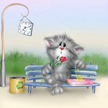 Схема вышивки «ожидание»