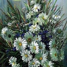 Схема вышивки «Ромашки»