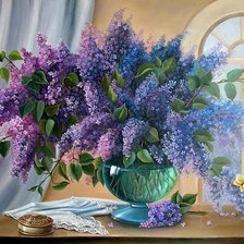 Схема вышивки «серия "сирень"»