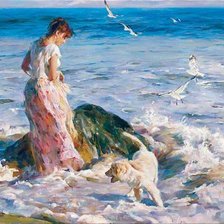 Схема вышивки «У моря»