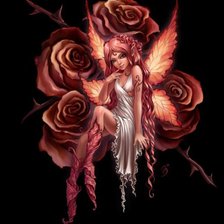 Схема вышивки «нимфа»