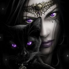 Схема вышивки «Взгляд»