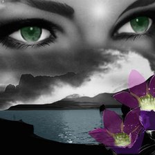 Схема вышивки «взгляд»