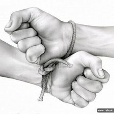 Схема вышивки «руки»