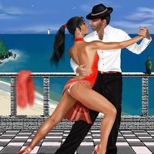 Схема вышивки «в ритме танца»