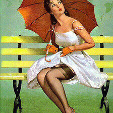 Схема вышивки «кажется дощ начинается»