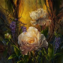 Схема вышивки «цветы»