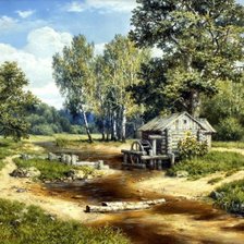 Схема вышивки «пейзаж»