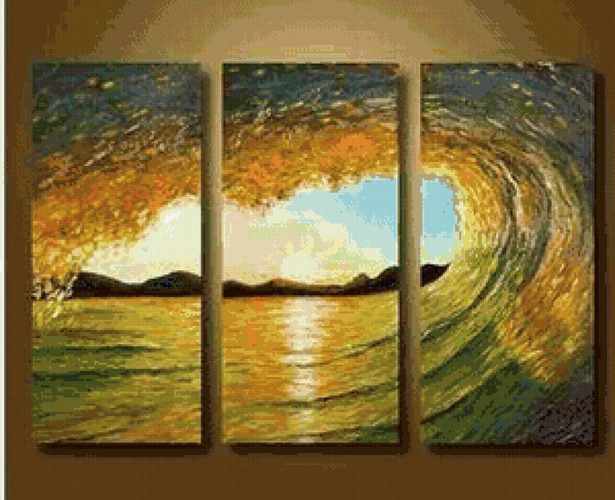 Волна - триптих - предпросмотр