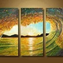 Схема вышивки «Волна»