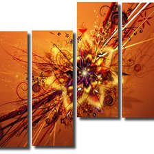 Схема вышивки «Абстракция "Цветок"»