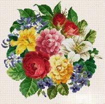 Схема вышивки «Букет1»