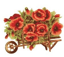 Схема вышивки «Маки»