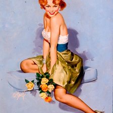 Схема вышивки «Красотка»