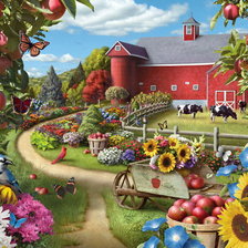 Схема вышивки «fattoria»