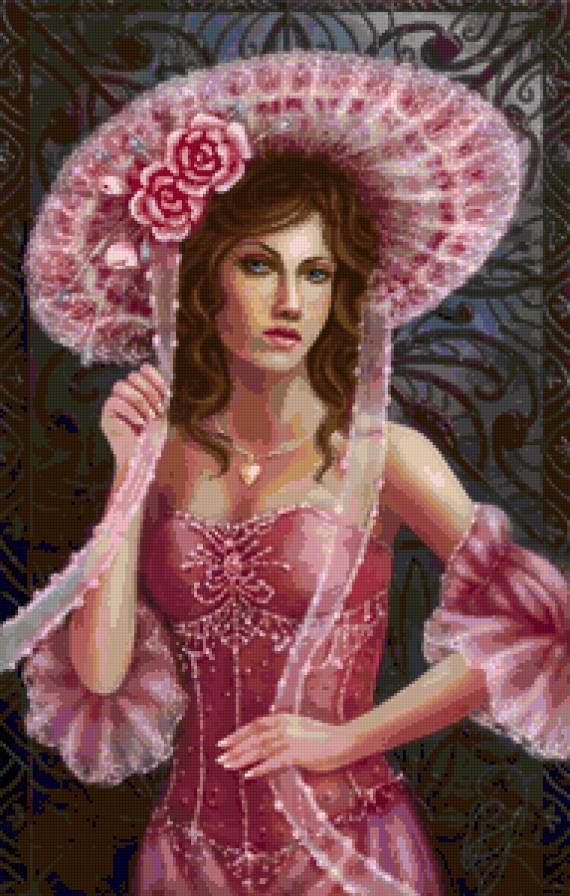 в розовом - в розовом, девушка - предпросмотр