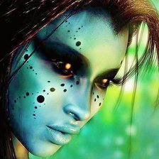 Схема вышивки «девушка»