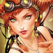 Схема вышивки «девушка»