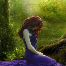 Схема вышивки «Лесная нимфа»