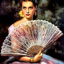 Схема вышивки «испанская красавица»