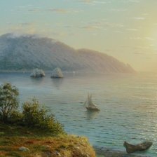 Схема вышивки «утренний Гурзуф (Крым)»