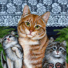 Схема вышивки «домашние любимцы»