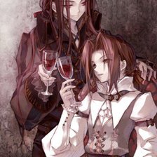 Схема вышивки «Хао и Йо Асакуры»