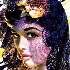 Схема вышивки «красотка»