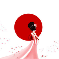 Схема вышивки «Девушка»