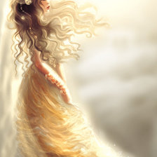 Схема вышивки «Девушка»