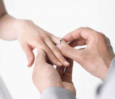 Схема вышивки «одевание кольца»