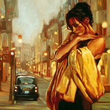 Схема вышивки «огни вечернего города»