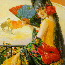 Схема вышивки «Испанка»