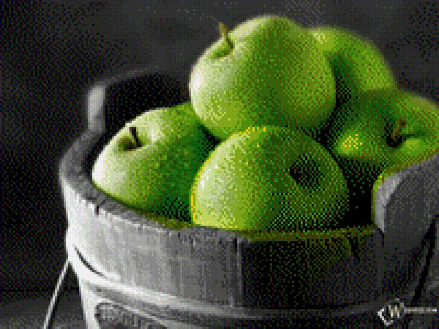 яблоко - яблоко, контраст - предпросмотр