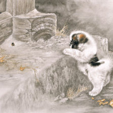 Схема вышивки «щеночек»