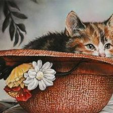 Схема вышивки «спрятался»