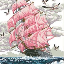 Схема вышивки «алые паруса»