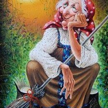 Схема вышивки «Баба-Яга»