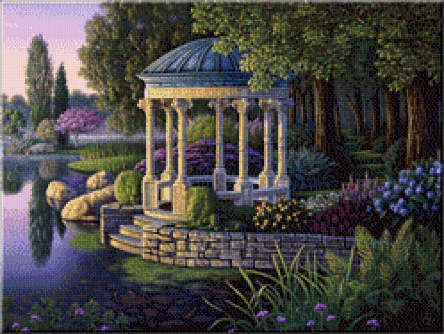 беседка - пейзаж - предпросмотр