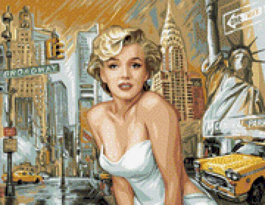 Мэрилин Монро - арт, мэрилин монро, нью-йорк - предпросмотр