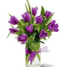 Схема вышивки «Букет тюльпанчиков»