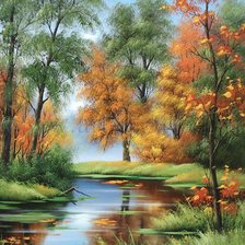 Схема вышивки «осень»