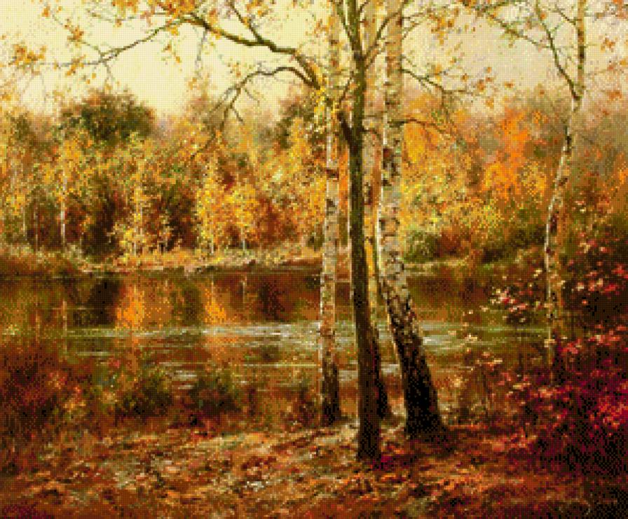 золотая осень - пейзаж - предпросмотр