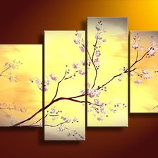 Схема вышивки «Ветка сакуры»