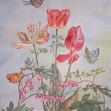 Схема вышивки «Тюльпаны»