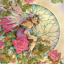 Схема вышивки «Утренняя роза»