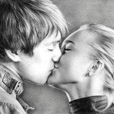 Схема вышивки «Поцелуй»