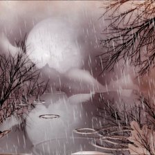 Схема вышивки «дождь»