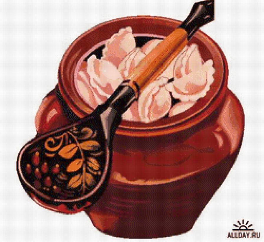 Варенички - глечик, еда, натюрморт, на кухню - предпросмотр